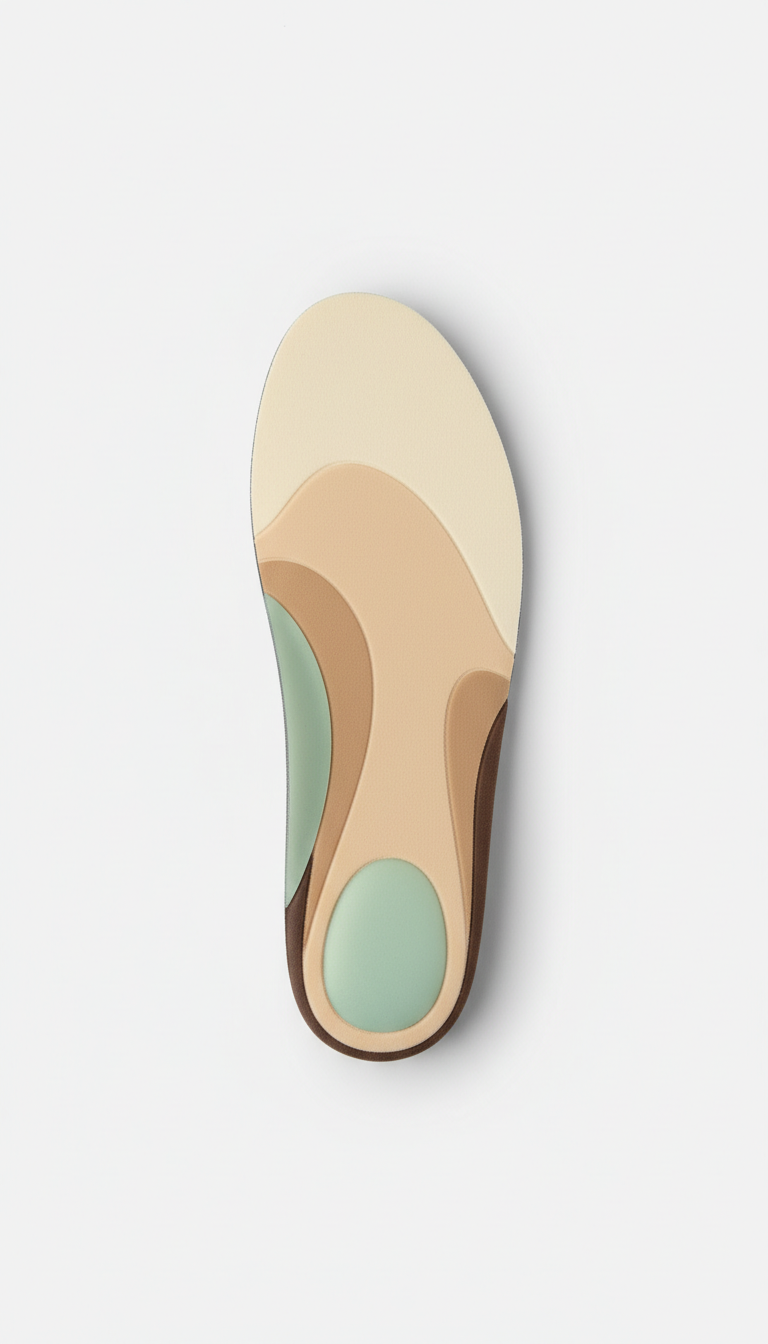Orthotic Insole with Dual Arch Support